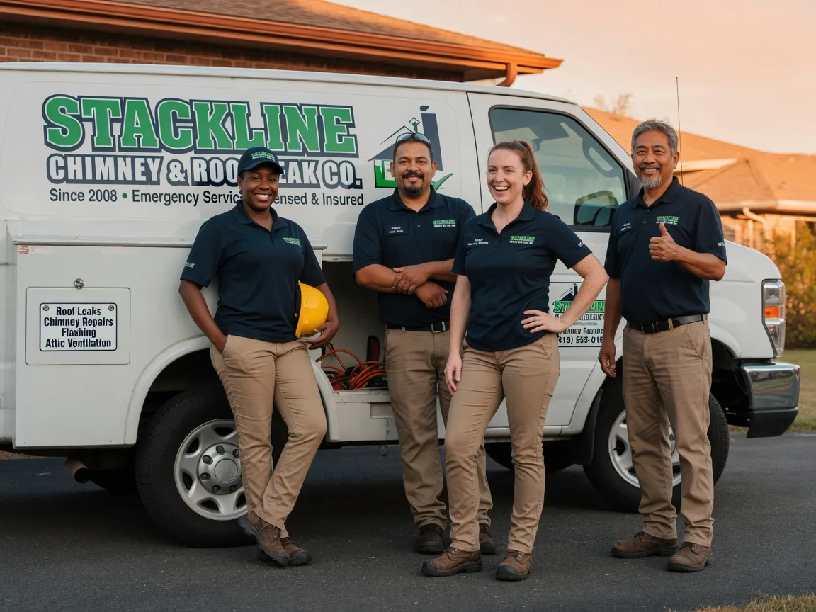 Chimney flashing repair company in Robeline, LA